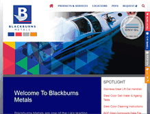 Tablet Screenshot of blackburnsmetals.com